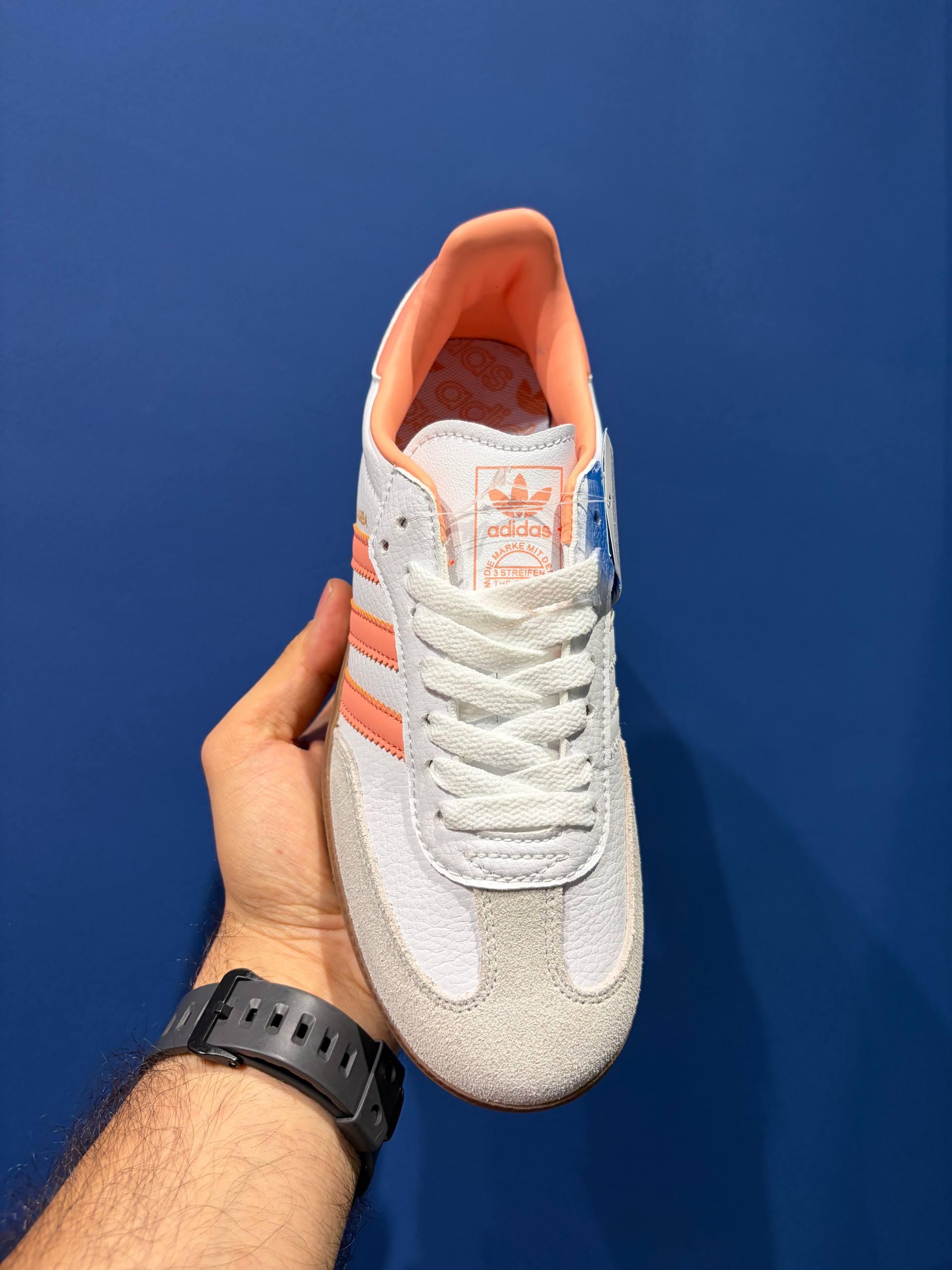Adidas samba white pink آدیداس سامبا سفید صورتی