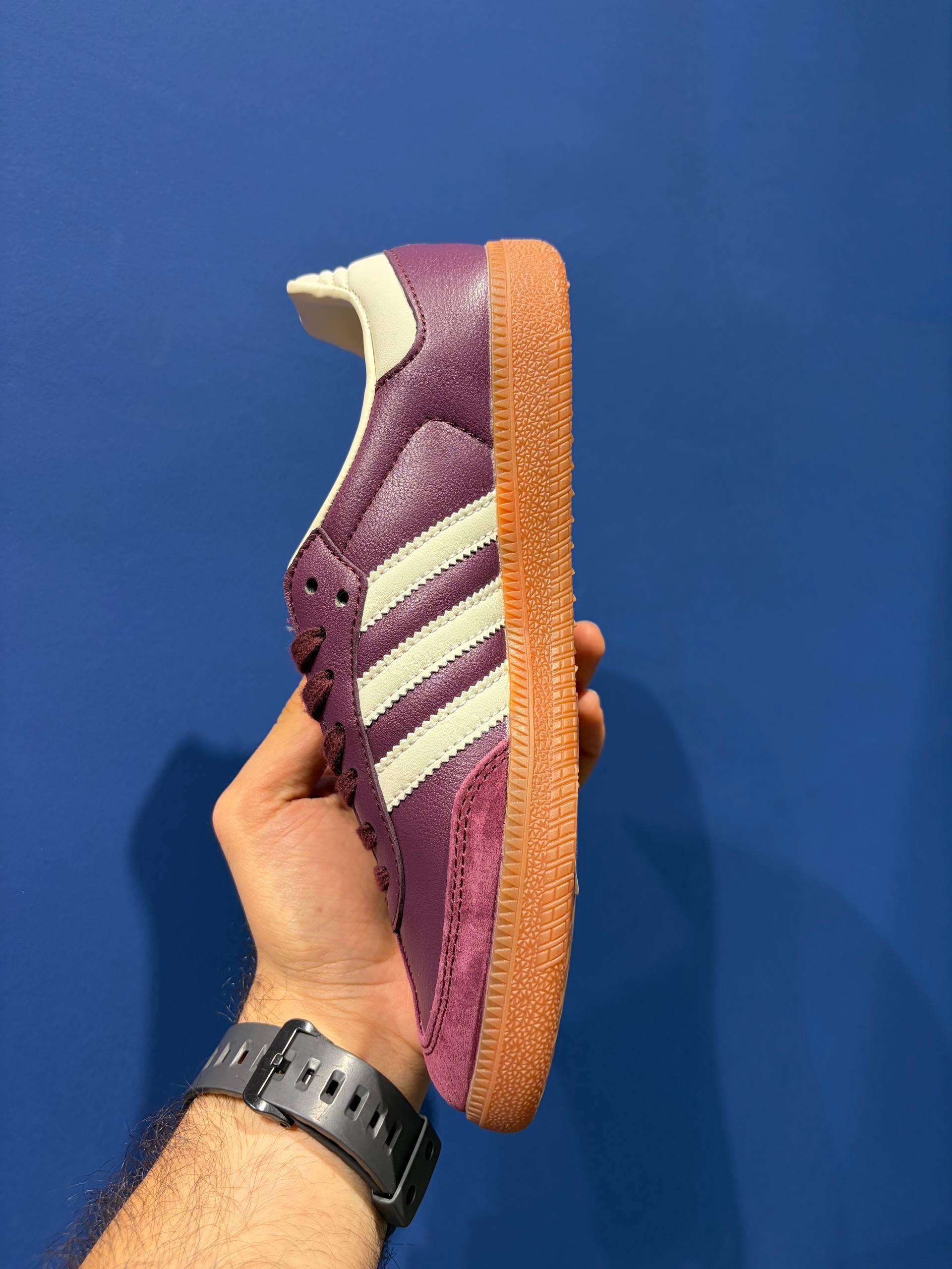 Adidas samba burgundy آدیداس سامبا زرشکی