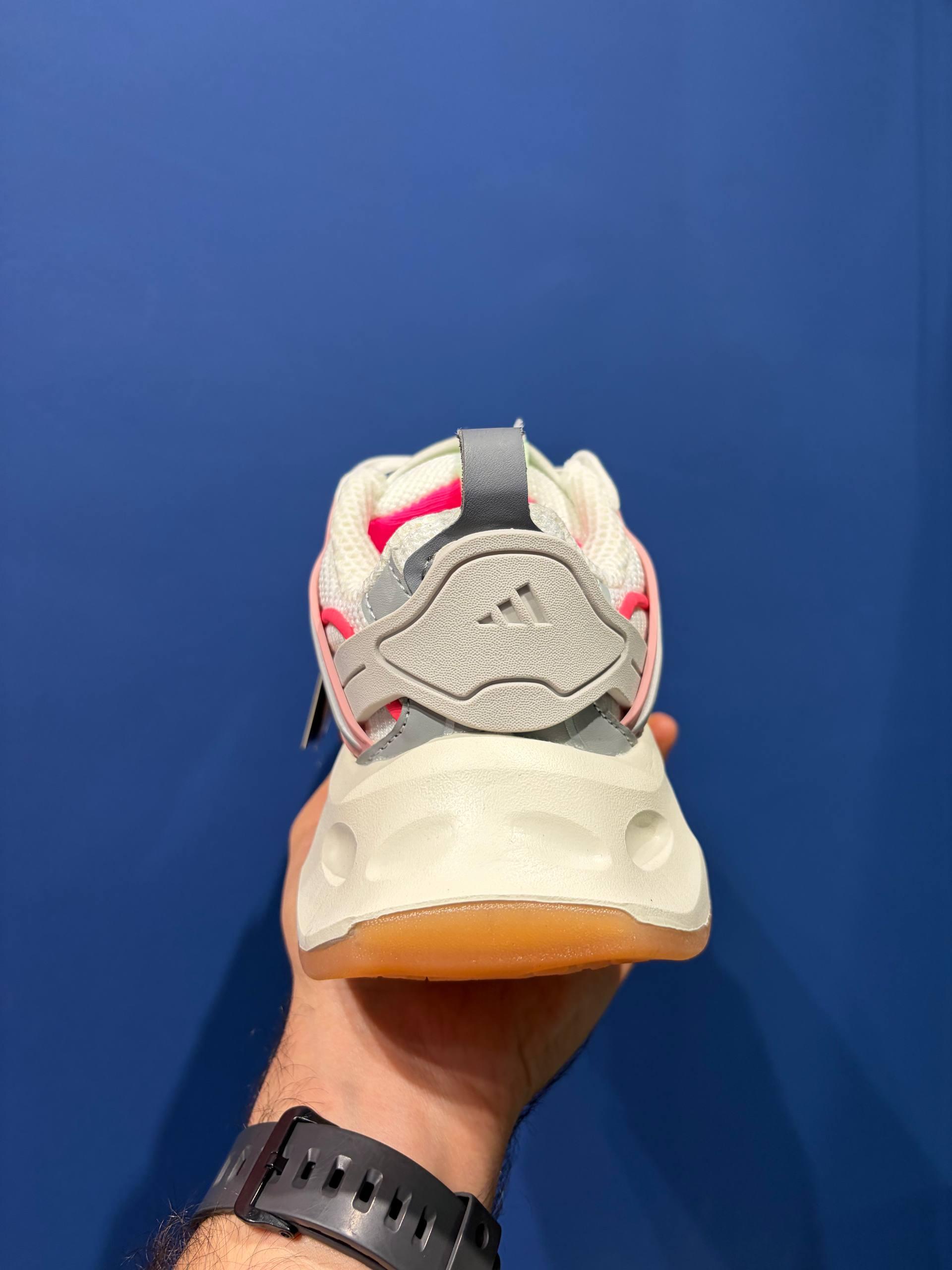 Adidas deluxe white grey pink آدیداس دیلاکس صورتی