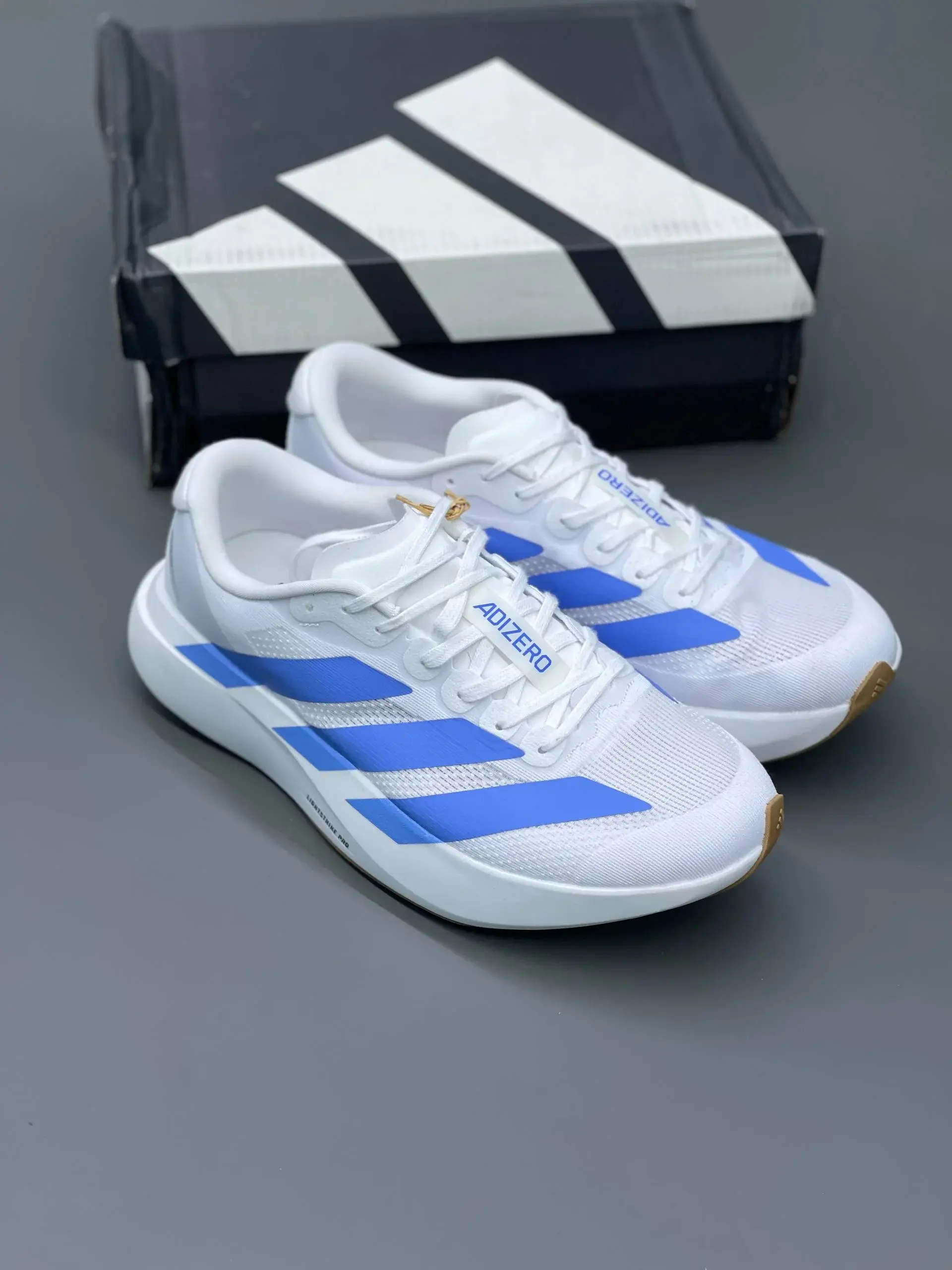 Adidas adizero white & blue آدیداس آدی زیرو سفید آبی