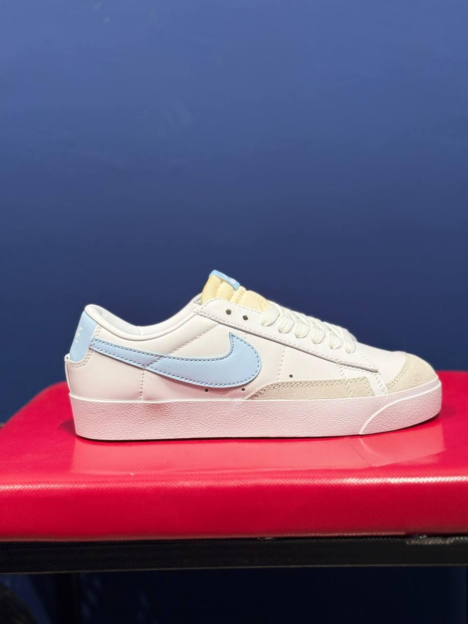 Nike blazer نایک بلیزر سفید آبی