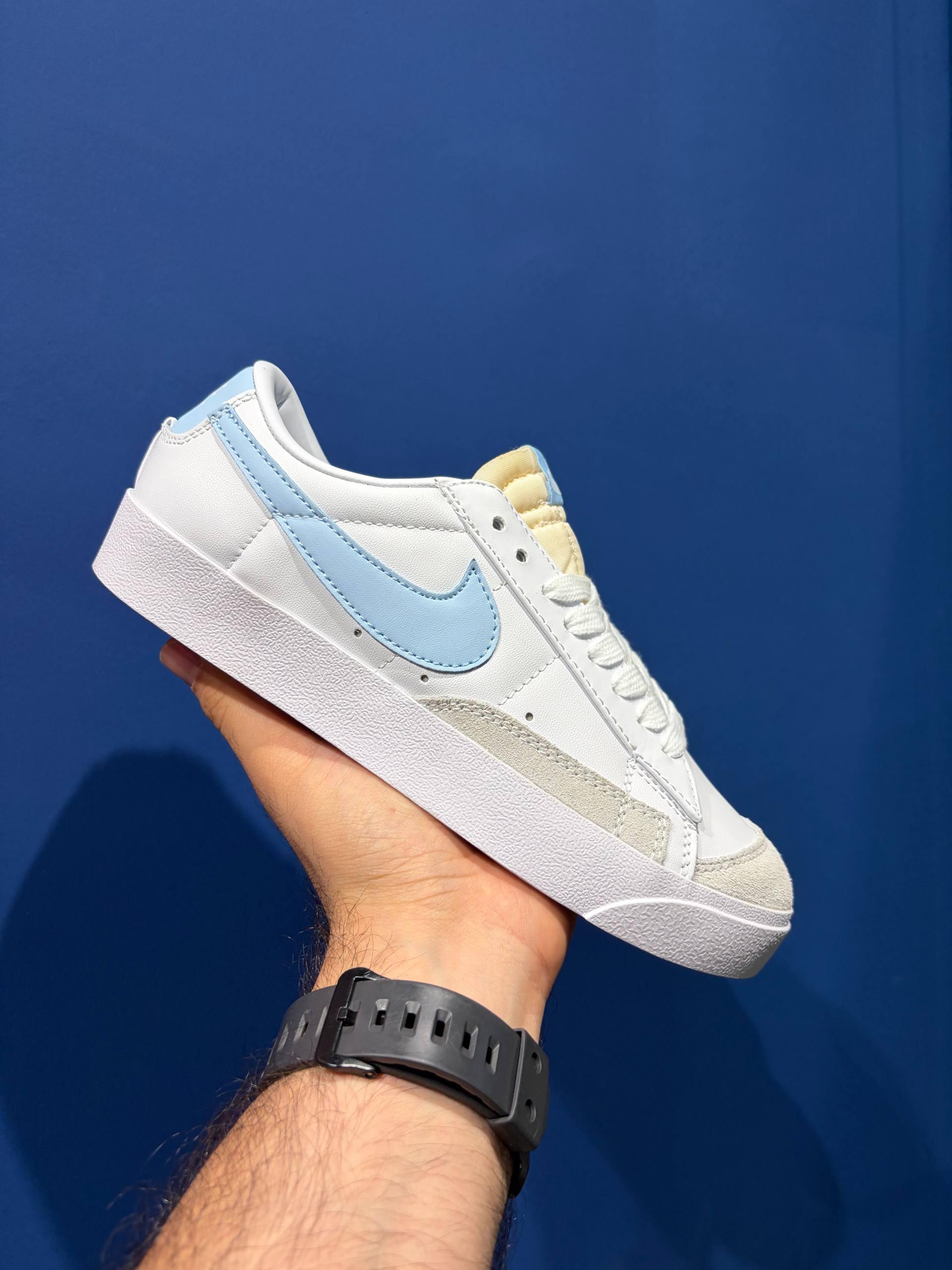 Nike blazer نایک بلیزر سفید آبی
